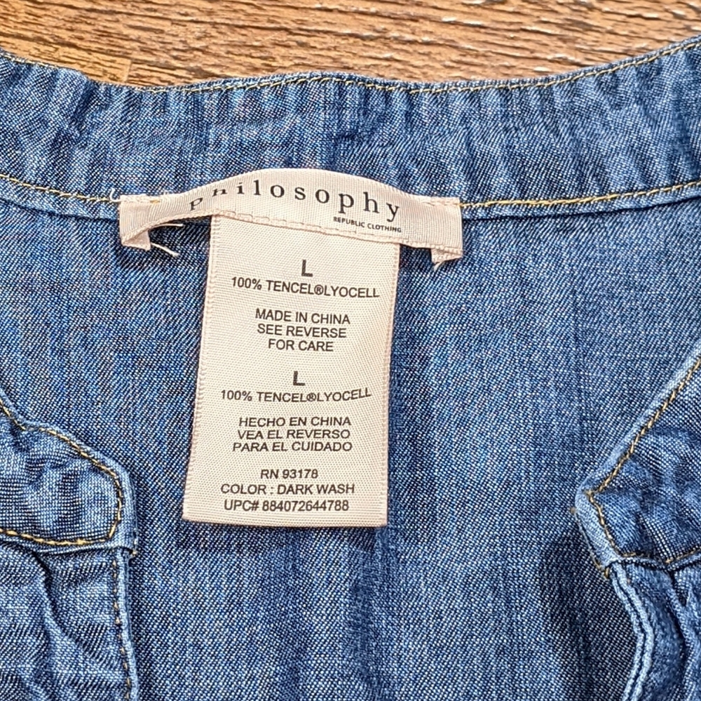 PHILOSOPHY TENCIL DENIM DRESS - Picture 6 of 6